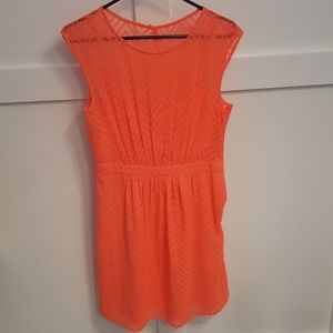 J Crew bright orange dress, size 6